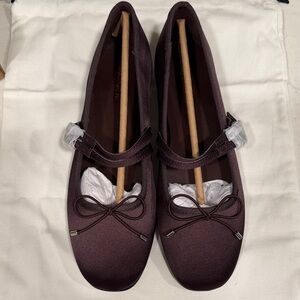 Madewell Dark Plum Ballet Flats